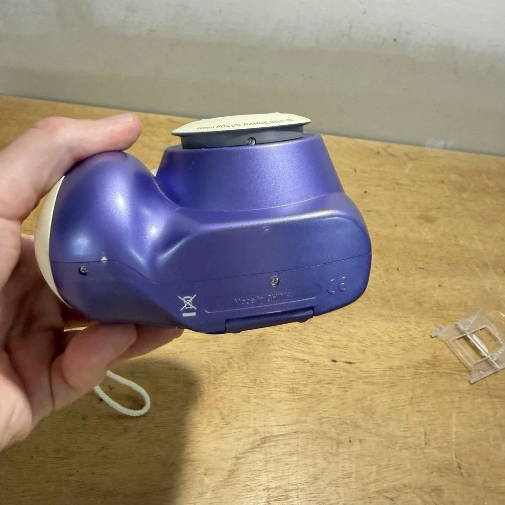 Polaroid 300 Instax Mini Instant Film Camera Purple Tested Working